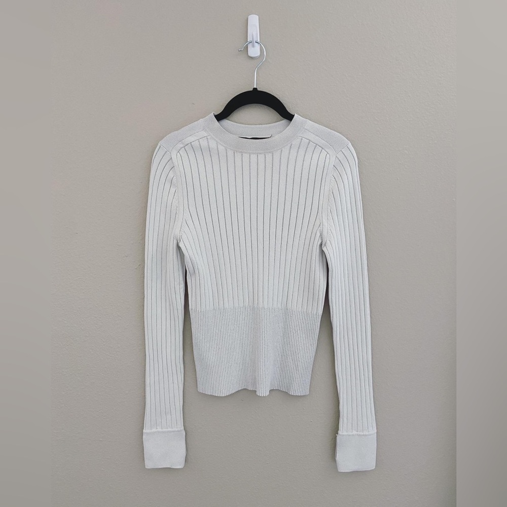 Rag & Bone Ribbed Stretchy Sweater - Picture 1 of 9